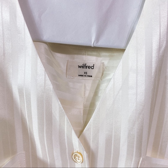 Aritzia Wilfred zellie shirt silk blouse - Picture 9 of 15